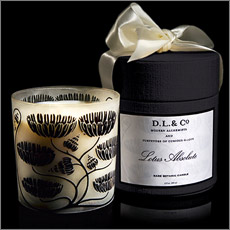 D. L. & Company Art Nouveau Lotus Absolute Candle